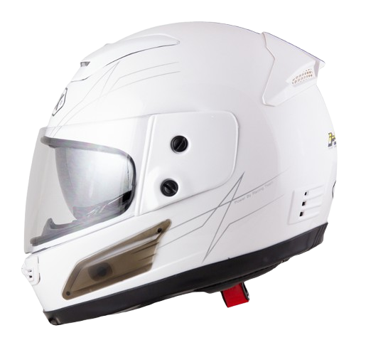 หมวกกันน็อค index 811 i-shield แว่น 2 ชั้น สีขาว