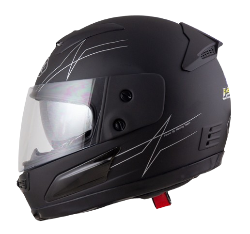หมวกกันน็อค index 811 i-shield แว่น 2 ชั้น สีดำด้าน