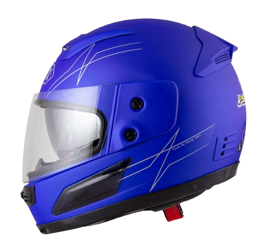 หมวกกันน็อค index 811 i-shield แว่น 2 ชั้น สีน้ำเงิน
