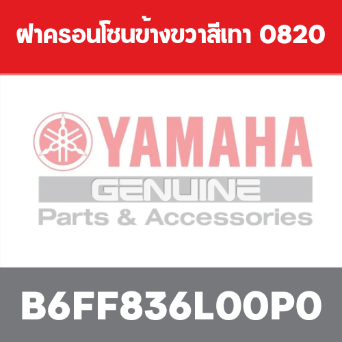 ฝาครอนโซนข้างขวาสีเทา  0820