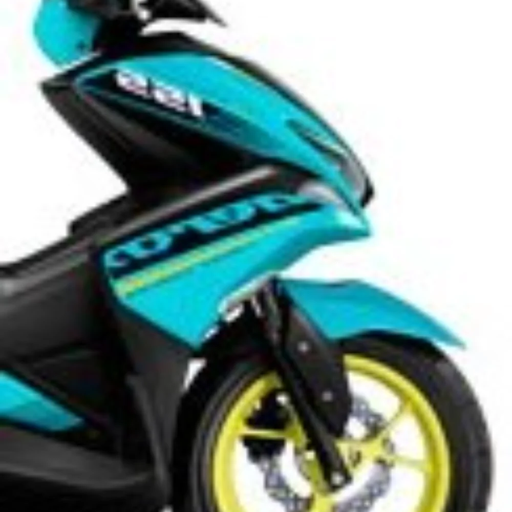 สติ้กเกอร์ข้างขวาหน้า AEROX สีเขียว 2019